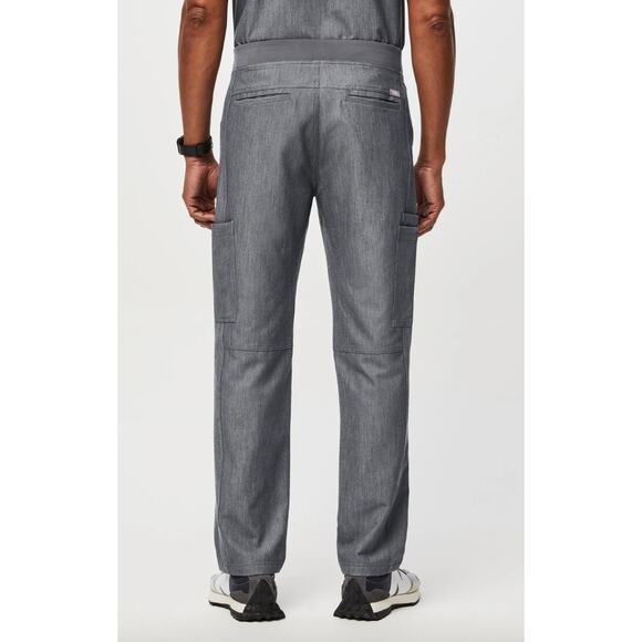 Men's Figs Axim Cargo Pocket Scrub Pants size L in Graphite Workwear Utility - Picture 2 of 6
